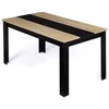 Image de Table a manger fixe sans tiroir 8 personnes rectangulaire en MDF L 160 cm