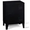 Image de Table de chevet ESTER 1 porte métal noir design industriel