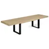 Image de Table a manger extensible sans tiroir [en.casa] 12 personnes en bois 300 x 90 cm