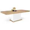Image de Table a manger extensible sans tiroir 10 personnes rectangulaire en MDF 160 x 90 x 75 cm