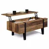Image de Table basse plateau relevable rectangulaire AUSTRIA bois pied épingle