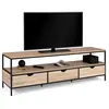 Image de Meuble TV 160 cm DETROIT 3 tiroirs design industriel