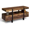 Image de Meuble TV 113 cm AUSTRIA avec tiroirs bois pieds épingle