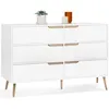 Image de Commode 6 tiroirs HELSINKI 115 cm scandinave blanc