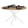 Image de Table a manger fixe sans tiroir id market en bois 6 personnes 110 x 110 cm