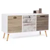 Image de Buffet bas scandinave 113 cm BAHIA 3 portes