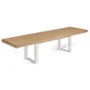 Image de Table a manger extensible sans tiroir 12 personnes rectangulaire en Bois L 300 cm
