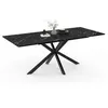 Image de Table a manger extensible sans tiroir 10 personnes rectangulaire en MDF L 160 cm