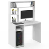 Image de Bureau avec étagères de rangement DAN blanc