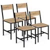 Image de Lot de 4 chaises de cuisine DETROIT design industriel