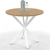 Image de Table a manger fixe sans tiroir 4 personnes rond en Bois