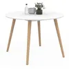 Image de Table a manger fixe sans tiroir id market en mdf 4 personnes 110 x 110 cm