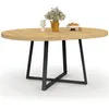 Image de Table a manger extensible sans tiroir en.casa 8 personnes en mdf 150 x 110 cm