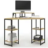 Image de Bureau d'angle DETROIT gain de place bureau informatique avec rangements
