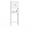Image de Meuble étagère dessus WC WALDO placard bois blanc