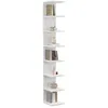 Image de Etagère murale suspendue double position CHIARA 8 étagères blanc 190 cm