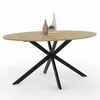 Image de Table a manger fixe sans tiroir en.casa 8 personnes en bois 150 x 90 cm
