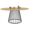 Image de Table a manger extensible sans tiroir en.casa 8 personnes en bois 150 x 110 cm