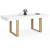 Image de Table a manger extensible sans tiroir 10 personnes rectangulaire en Bois L 160 cm