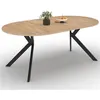 Image de Table a manger extensible sans tiroir id market en mdf 10 personnes 200 x 110 cm