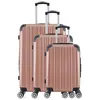 Image de wave paris - set de 3 abs/pc denali-b 4 roues 75 cm - rose dore