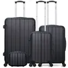 Image de bluestar - set de 4 valises napoli-c 75 cm 4 roues - noir