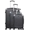 Image de wave paris - set de 3 abs congo 4 roues - noir