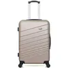 Image de wave paris - valise weekend abs tigre 4 roues 65 cm - beige