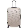 Image de wave paris - valise grand format abs tigre 4 roues 75 cm - beige