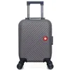 Image de swiss kopper - valise cabine xxs spiez 46 cm 4 roues - gris fonce