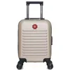 Image de swiss kopper - valise cabine xxs wil 46 cm 4 roues - beige