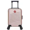 Image de swiss kopper - valise cabine xxs zurich 46 cm 4 roues - rose dore