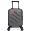 Image de swiss kopper - valise cabine xxs zurich 46 cm 4 roues - gris fonce