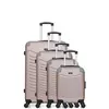 Image de Set de 4 valises wave paris abs congo-m 4 roues - rose dore