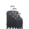 Image de Set de 4 valises wave paris abs congo-m 4 roues - noir