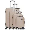 Image de bluestar - set de 4 valises london-m 75 cm 4 roues - beige