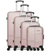 Image de bluestar - set de 4 valises miami-m 75 cm 4 roues - rose dore