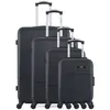 Image de bluestar - set de 4 valises miami-m 75 cm 4 roues - noir