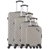 Image de Ensemble de 4 roues en ABS Cite M, beige - Bluestar