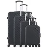 Image de Ensemble de 4 roues en ABS Cite M, noir - Bluestar