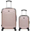 Image de wave paris - lot de 2 - valise weekend et valise cabine xxs congo - rose dore
