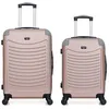 Image de wave paris - lot de 2 - valise weekend et valise cabine congo - rose dore