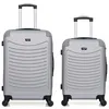 Image de wave paris - lot de 2 - valise weekend et valise cabine congo - gris