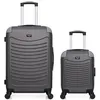 Image de wave paris - lot de 2 - valise weekend et valise cabine xxs congo - gris fonce