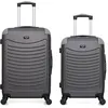 Image de wave paris - lot de 2 - valise weekend et valise cabine congo - gris fonce