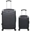 Image de wave paris - lot de 2 - valise weekend et valise cabine xxs congo - noir