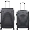 Image de wave paris - lot de 2 - valise grand format et valise weekend congo - noir