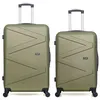 Image de wave paris - lot de 2 - valise grand format et valise weekend amazone - kaki