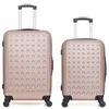 Image de hero - lot de 2 - valise weekend et valise cabine taurus - rose dore