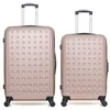 Image de hero - lot de 2 - valise grand format et valise weekend taurus - rose dore